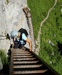 Klettersteig Pinut - Aufstieg - Stufe 1